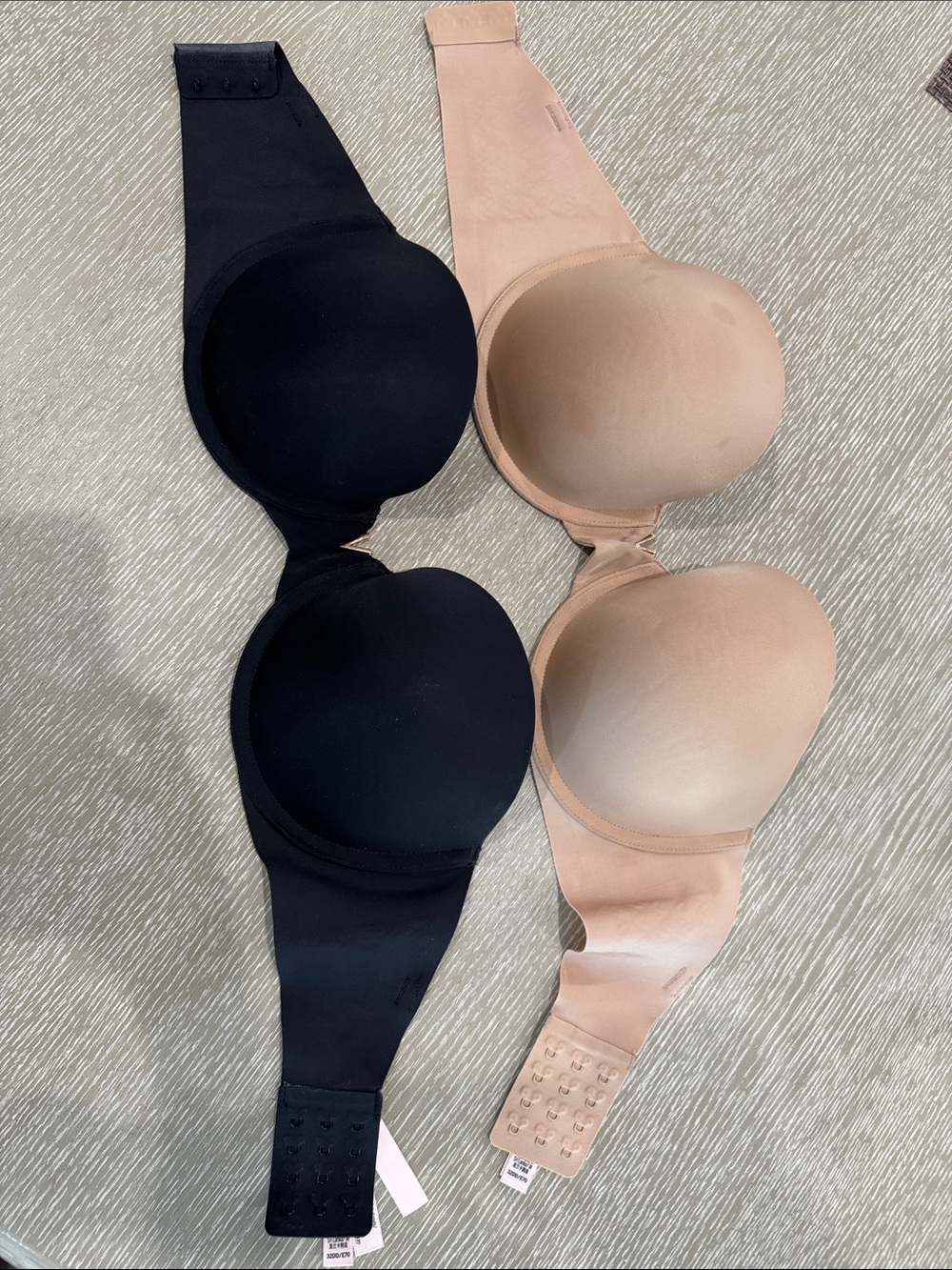 Victoria’s Secret Very Sexy Strapless Adhesive Push-Up Bra - Black and Nude